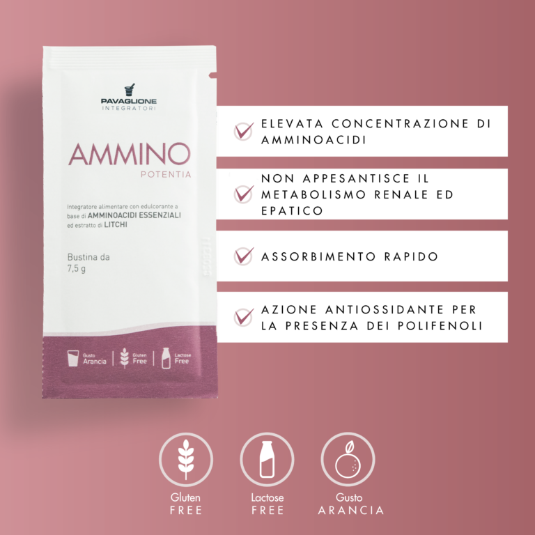 ammino potentia integratori amminoacidi fabbisogno proteico pavaglione integratori